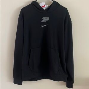 Nike Purdue University Boilermakers Black Sweatshirt Hoodie Classic Design